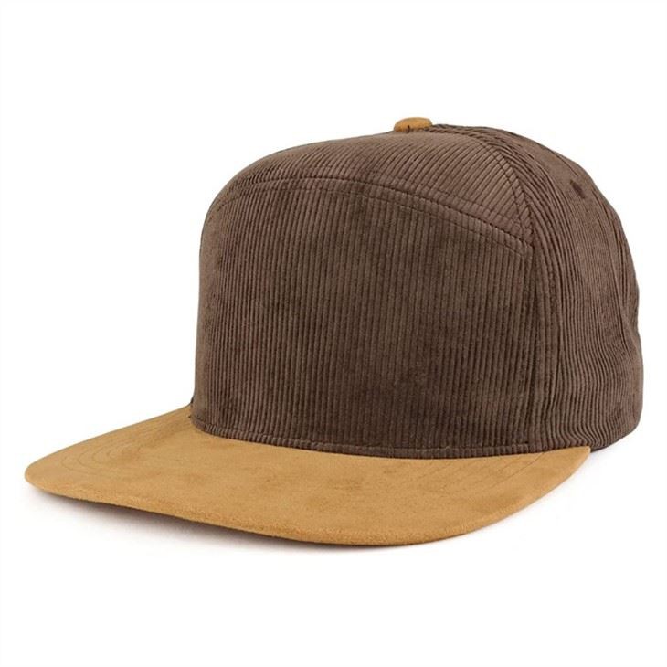 सर्दियों के लिए कॉरडरॉय ब्लैक स्नैपबैक कैप