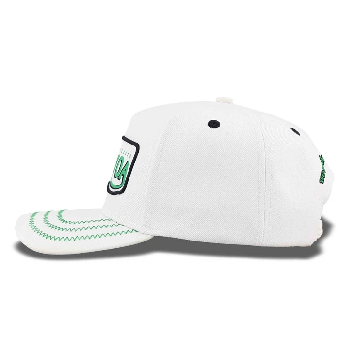 Newly Released Woven Label Patch White Baseball Cap