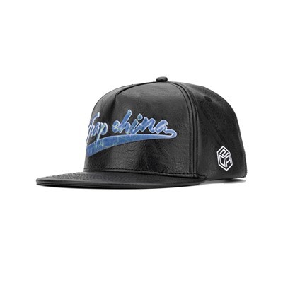 टीसीएपी 5 पैनल हैट लेदर कस्टम लोगो कढ़ाई बास्केटबॉल कैप